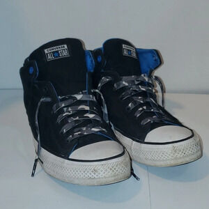 Converse CT All Star High Street Casual High Top Sneakers - Unisex Black / Blue